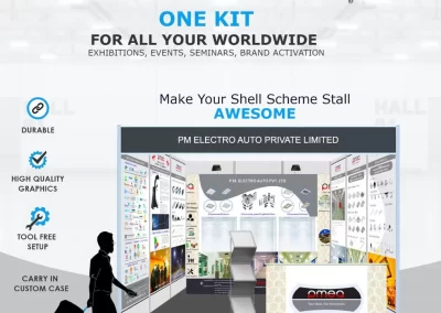 9 Square Meter Portable exhibition booth Mumbai