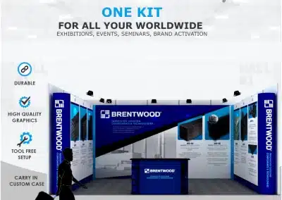 20 feet x 10 feet Portable Exhibition booth Exhibition Stand Plastic Industry TAGMA Plastinda Plastivision