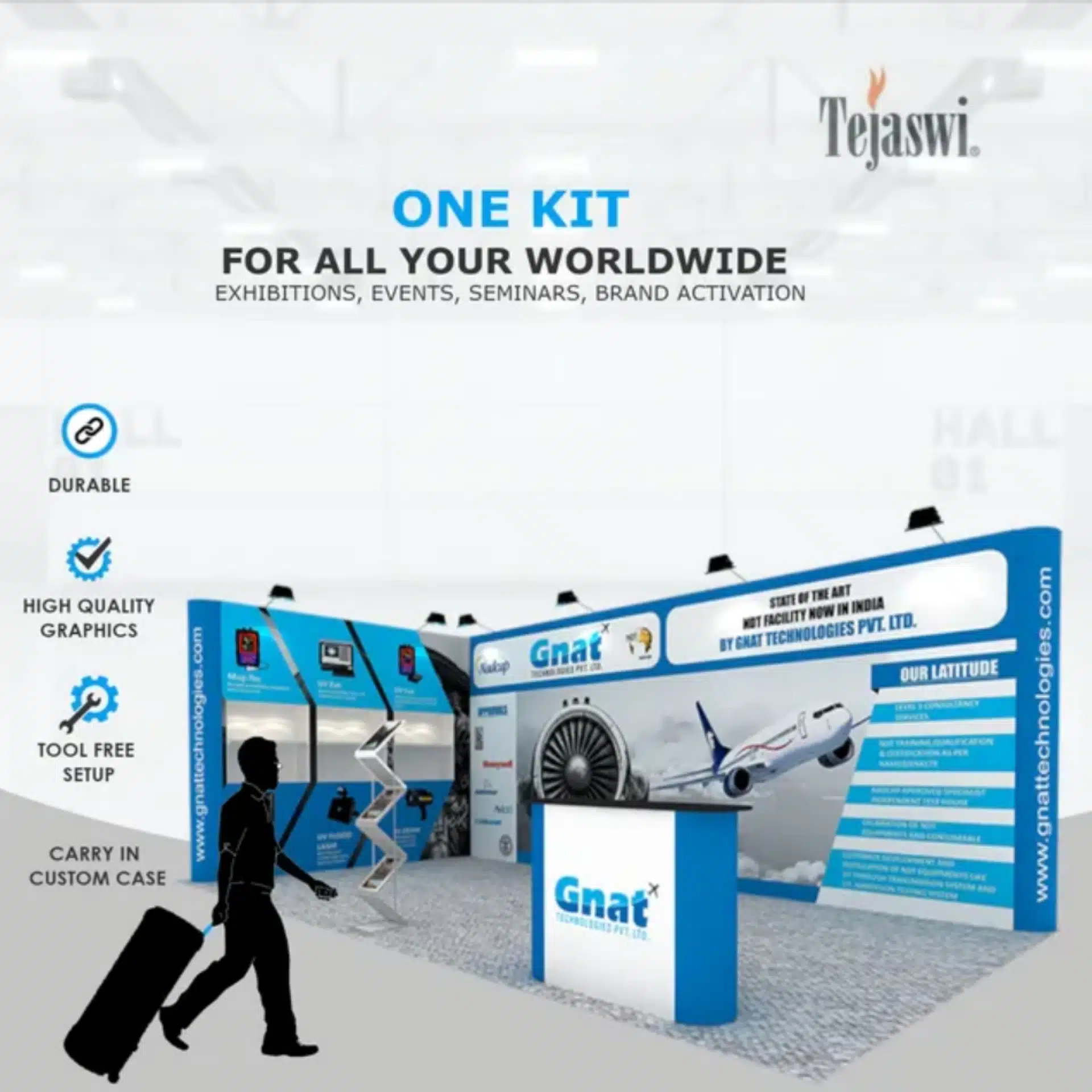 6 x3 meterPortable Exhibitoin Kit Aerospace Industry