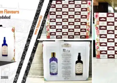 Govindham Flavours 9 Sqr mtr corner 2 sides open Portable Exhibition Booth Cosmotech India Exhibition