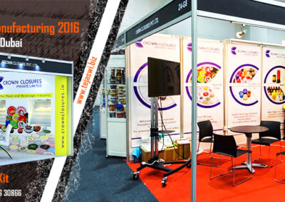 Crown Closures Portable Exhibition Kit Gulf Food Expo Dubai