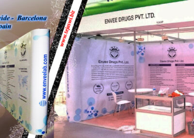 Envee Drugs Pvt. Ltd_CPHI Worldwide Barcelona Spain Portable Exhibition Kit Mumbai
