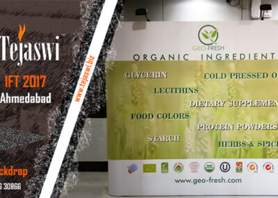 Geo Fresh Organic Reusable Brand Backdrop