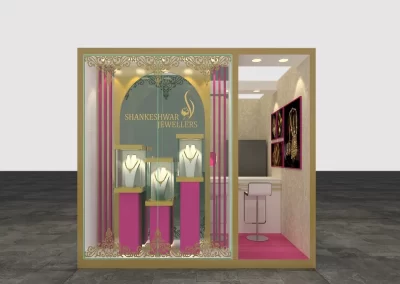 Gems, jewellery, Diamond Exhibition Stall Designer IIJS India Mumbai