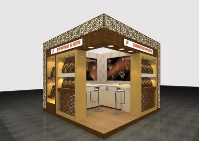 Gems, jewellery, Diamond Exhibition Stall Designer IIJS India Mumbai