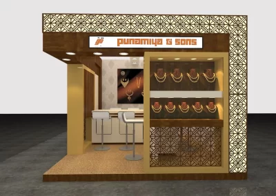 Gems, jewellery, Diamond Exhibition Stall Designer IIJS India Mumbai