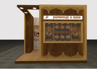 Gems, jewellery, Diamond Exhibition Stall Designer IIJS India Mumbai
