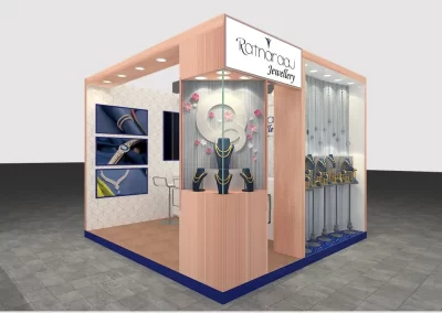 Gems, jewellery, Diamond Exhibition Stall Designer IIJS India Mumbai