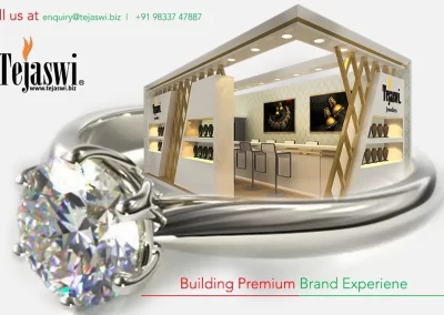 Jwellery Exhibition Stall designer Fabricator IIJS Expo Mumbai India