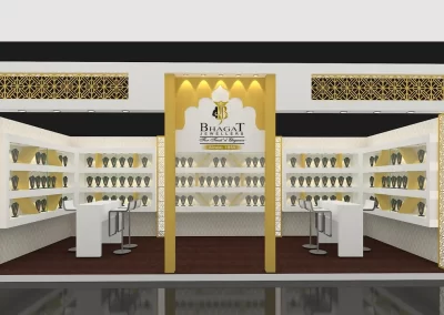 Gems, jewellery, Diamond Exhibition Stall Designer IIJS India Mumbai