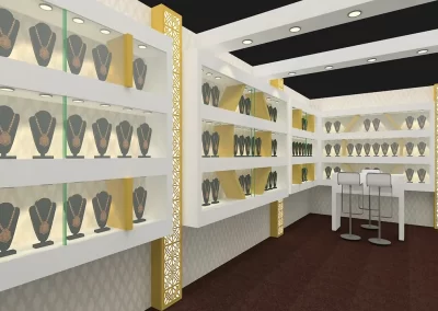 Gems, jewellery, Diamond Exhibition Stall Designer IIJS India Mumbai