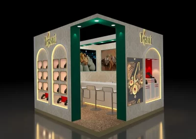 Gems, jewellery, Diamond Exhibition Stall Designer IIJS India Mumbai