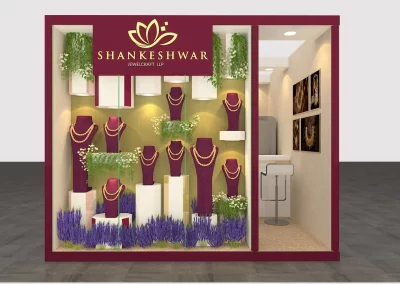 Gems, jewellery, Diamond Exhibition Stall Designer IIJS India Mumbai