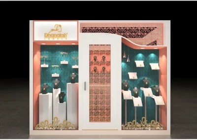 Gems, jewellery, Diamond Exhibition Stall Designer IIJS India Mumbai
