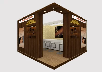 Gems, jewellery, Diamond Exhibition Stall Designer IIJS India Mumbai