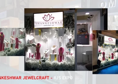 Gems, jewellery, Diamond Exhibition Stall Designer IIJS India Mumbai