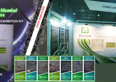 Vivimed Labs Ltd CPHI Spain Portable Exhibition Kit 9 Square meter